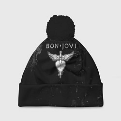 Шапка с помпоном Bon Jovi, цвет: 3D-черный