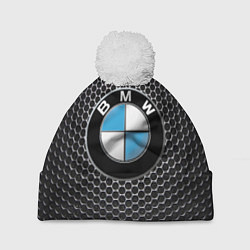 Шапка с помпоном BMW РЕДАЧ, цвет: 3D-белый