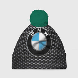 Шапка с помпоном BMW РЕДАЧ, цвет: 3D-зеленый