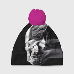 Шапка с помпоном Wind - smoky skull, цвет: 3D-малиновый