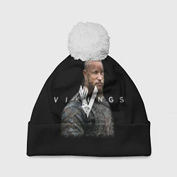 Шапка с помпоном Vikings, цвет: 3D-белый