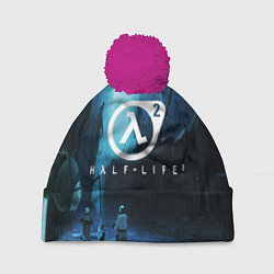 Шапка с помпоном HALF-LIFE 2, цвет: 3D-малиновый