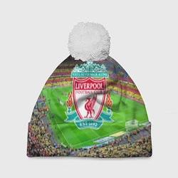 Шапка с помпоном FC Liverpool, цвет: 3D-белый