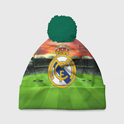 Шапка с помпоном FC Real Madrid, цвет: 3D-зеленый