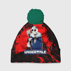 Шапка с помпоном UNDERTALE, цвет: 3D-зеленый