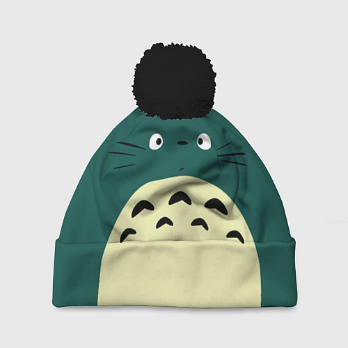 Шапка c помпоном Totoro / 3D-Черный – фото 1