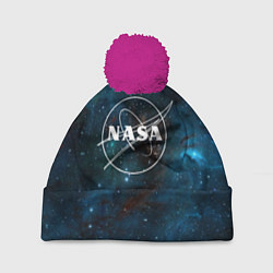 Шапка с помпоном NASA, цвет: 3D-малиновый