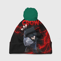 Шапка с помпоном BRAWL STARS CROW, цвет: 3D-зеленый