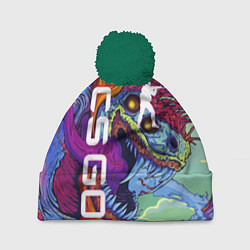 Шапка с помпоном CS GO HYPERBEAST, цвет: 3D-зеленый