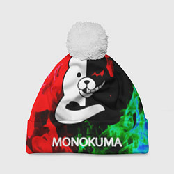 Шапка с помпоном MONOKUMA, цвет: 3D-белый
