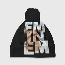 Шапка с помпоном Eminem, цвет: 3D-черный