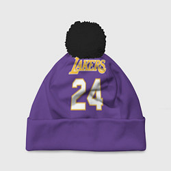 Шапка с помпоном Los Angeles Lakers Kobe Brya, цвет: 3D-черный