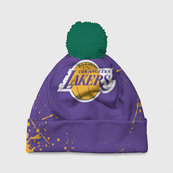 Шапка с помпоном LA LAKERS, цвет: 3D-зеленый