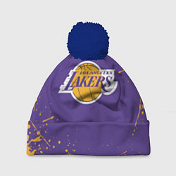 Шапка c помпоном LA LAKERS