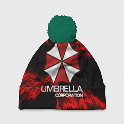 Шапка с помпоном UMBRELLA CORP, цвет: 3D-зеленый