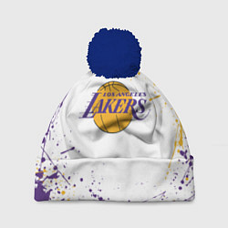 Шапка с помпоном LA LAKERS, цвет: 3D-тёмно-синий