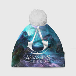 Шапка с помпоном ASSASSINS CREED, цвет: 3D-белый