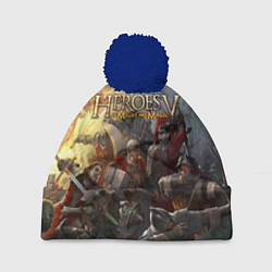 Шапка с помпоном Heroes of Might and Magic, цвет: 3D-тёмно-синий