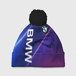 Шапка с помпоном BMW, цвет: 3D-черный