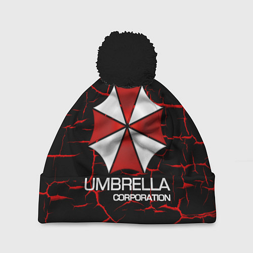 Шапка c помпоном UMBRELLA CORP / 3D-Черный – фото 1