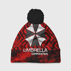 Шапка с помпоном UMBRELLA CORP, цвет: 3D-черный