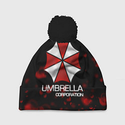 Шапка с помпоном UMBRELLA CORP, цвет: 3D-черный