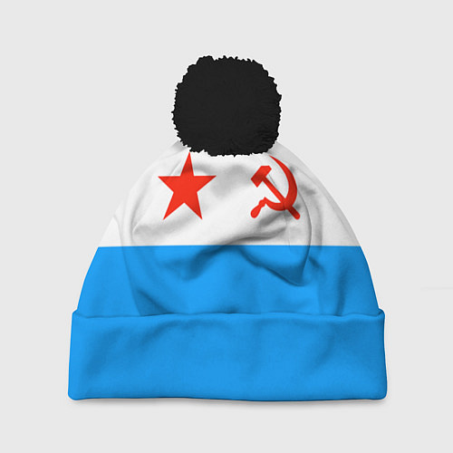 Шапка c помпоном ВМФ СССР / 3D-Черный – фото 1