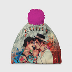 Шапка с помпоном THE HATTERS, цвет: 3D-малиновый