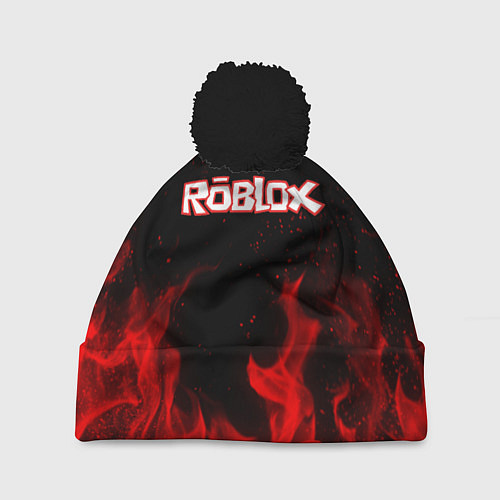 Шапка c помпоном ROBLOX / 3D-Черный – фото 1