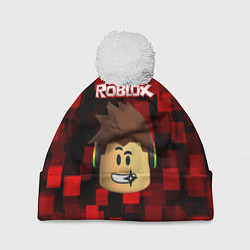 Шапка с помпоном ROBLOX, цвет: 3D-белый