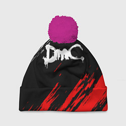 Шапка с помпоном DEVIL MAY CRY DMC, цвет: 3D-малиновый