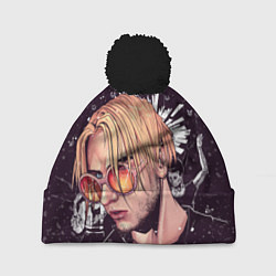 Шапка с помпоном PYROKINESIS, цвет: 3D-черный