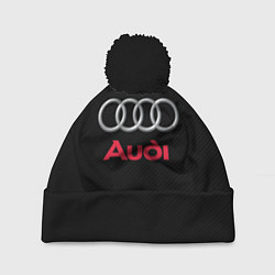 Шапка с помпоном AUDI, цвет: 3D-черный