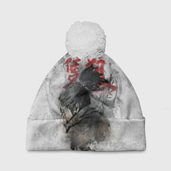 Шапка с помпоном SEKIRO SHADOW DIE TWICE, цвет: 3D-белый