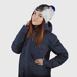 Шапка с помпоном SEKIRO SHADOW DIE TWICE, цвет: 3D-тёмно-синий — фото 2