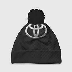 Шапка с помпоном Toyota carbon, цвет: 3D-черный