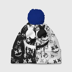 Шапка с помпоном Fortnite & Marshmello, цвет: 3D-тёмно-синий