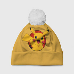 Шапка c помпоном Pikachu