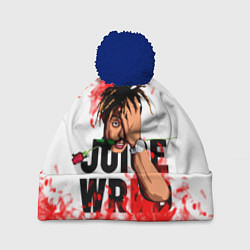 Шапка с помпоном Juice WRLD, цвет: 3D-тёмно-синий