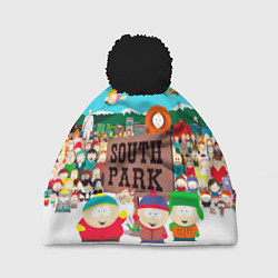 Шапка с помпоном South Park, цвет: 3D-черный