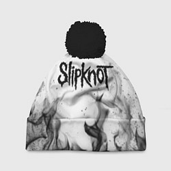 Шапка с помпоном SLIPKNOT, цвет: 3D-черный