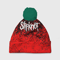 Шапка с помпоном SLIPKNOT, цвет: 3D-зеленый