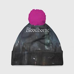 Шапка с помпоном Bloodborne, цвет: 3D-малиновый