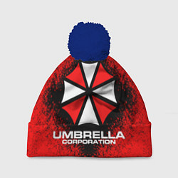 Шапка с помпоном Umbrella Corporation, цвет: 3D-тёмно-синий