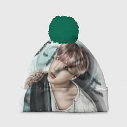 Шапка с помпоном BTS, цвет: 3D-зеленый