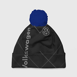 Шапка с помпоном VOLKSWAGEN, цвет: 3D-тёмно-синий