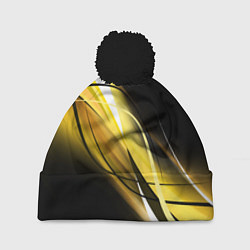 Шапка с помпоном GEOMETRY STRIPES, цвет: 3D-черный