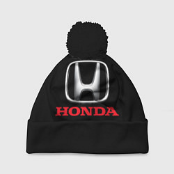 Шапка с помпоном HONDA, цвет: 3D-черный