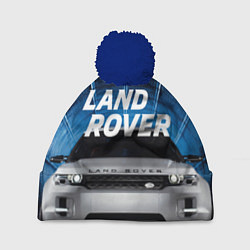 Шапка с помпоном LAND ROVER, цвет: 3D-тёмно-синий
