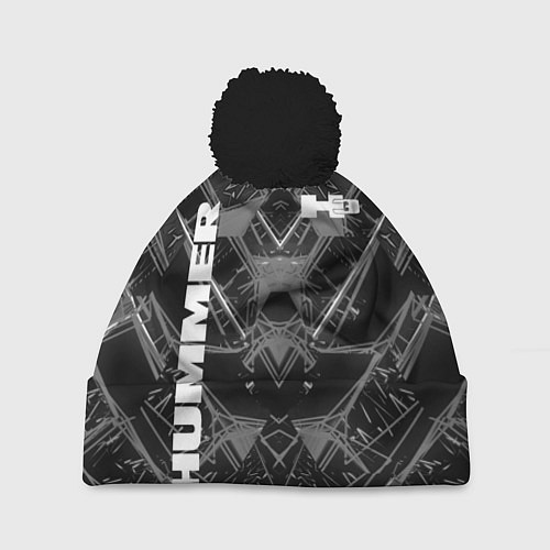 Шапка c помпоном HUMMER / 3D-Черный – фото 1